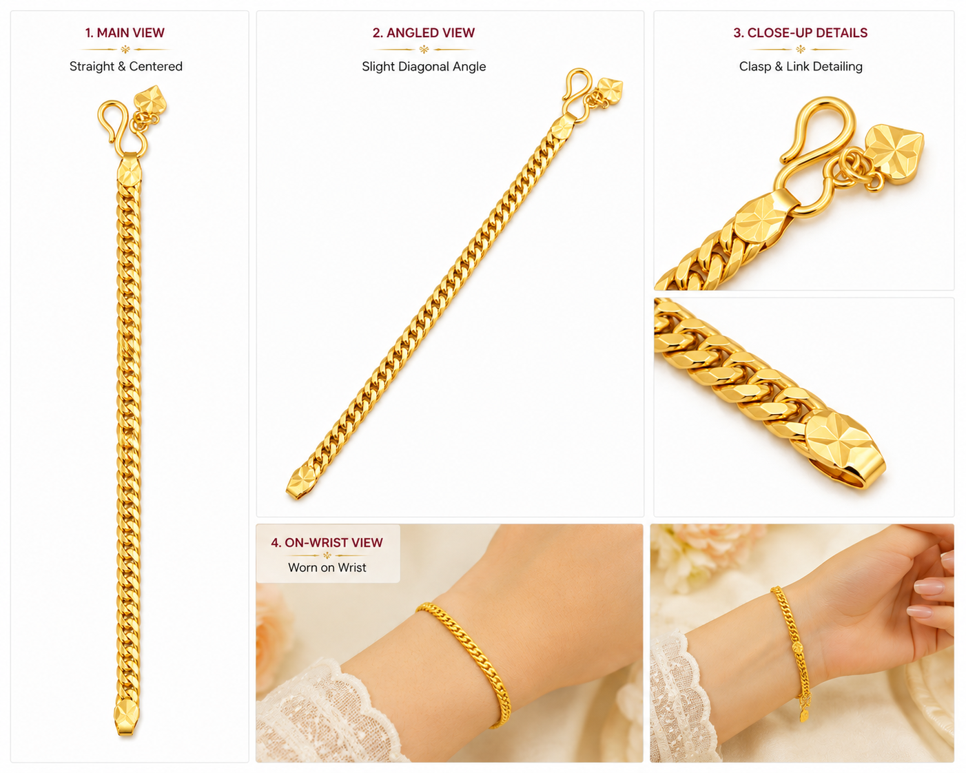 women's gold-plated bracelet