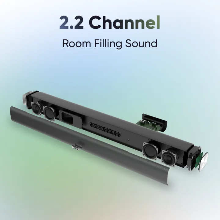 Mivi Fort R70 | With 2 Inbuilt Subwoofers |70 Cinematic W Bluetooth Soundbar Speaker, image 2