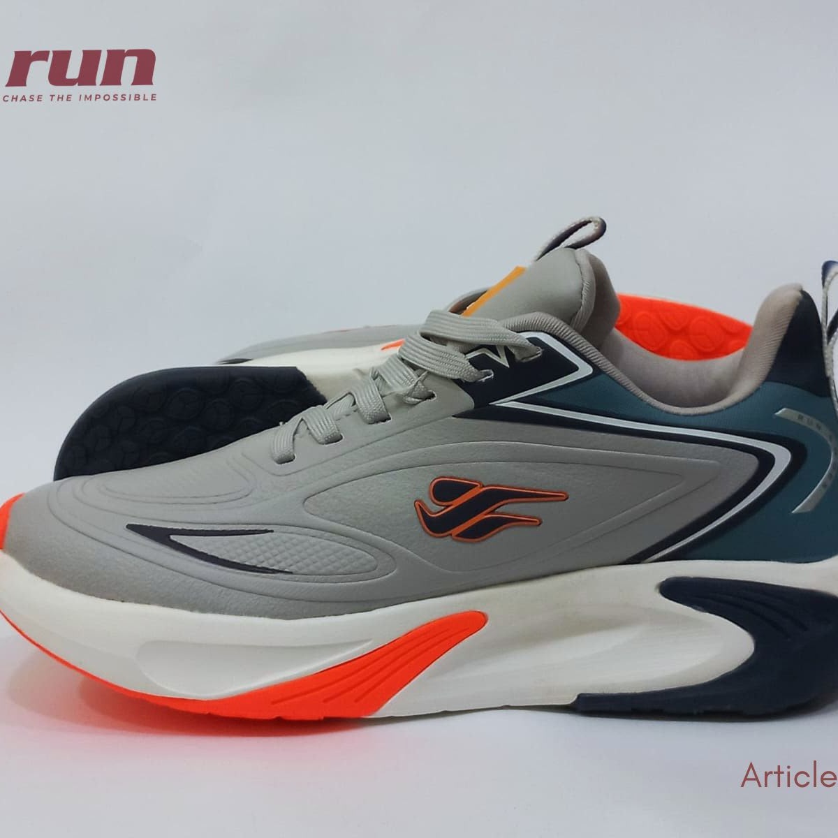 RUN Model 7185 Gray Sky Running Shoes for Men