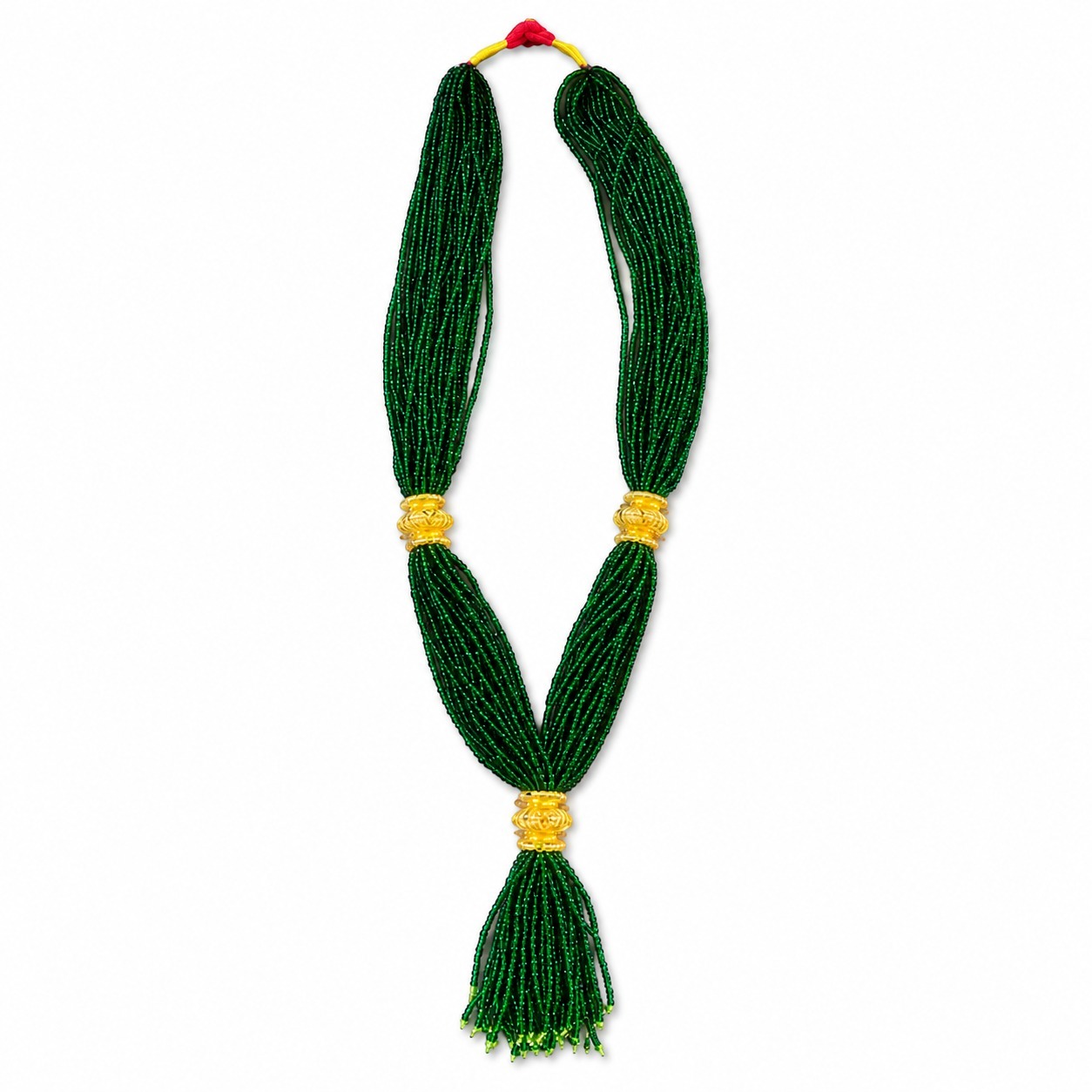 Green Hydro Pote with Panchadhatu. kalas Gold Design
