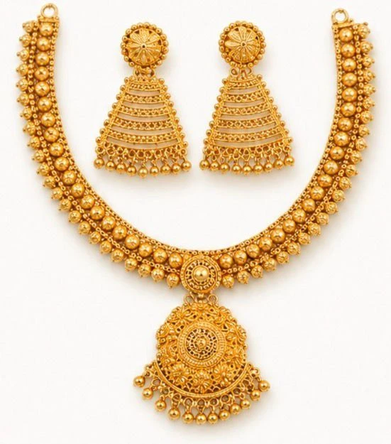 Gold Plated Necklace Set